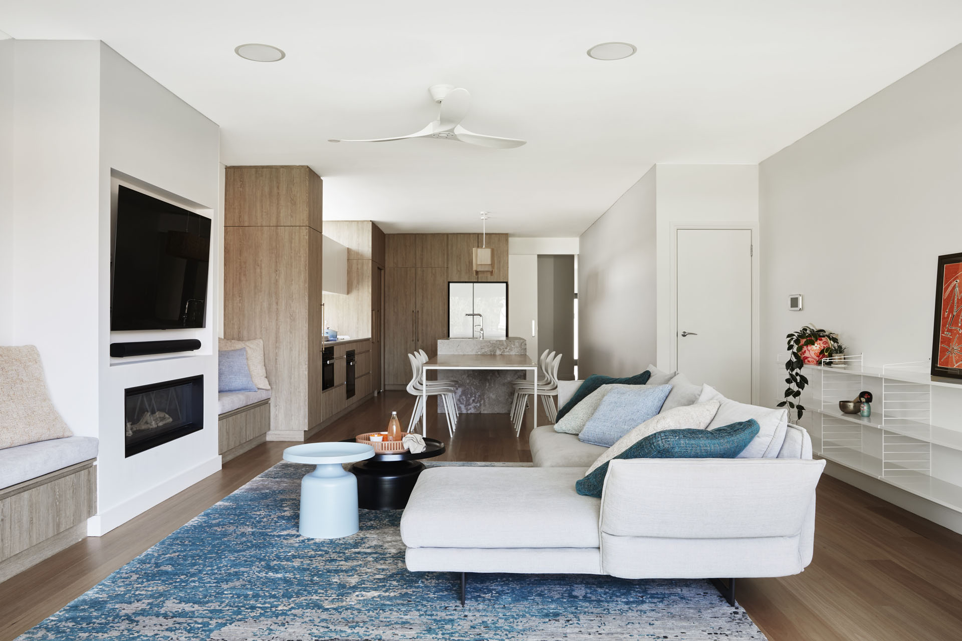 Bespoke Bondi living room designed by Denby Dowling
